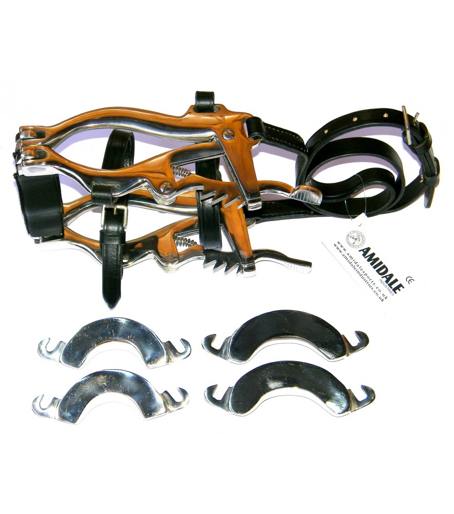 Mouth Speculum Horse&Pony Black-Leather 